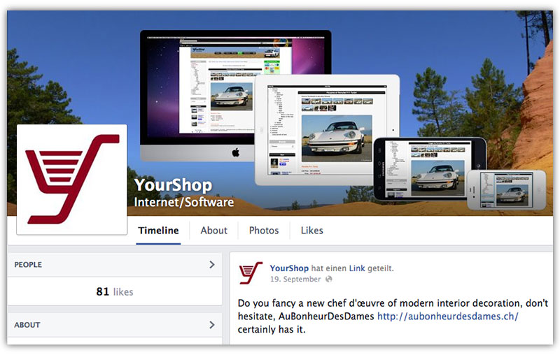 Become a YourShop fan